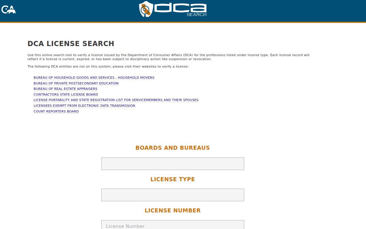 Moreno Valley people directories California professional license search