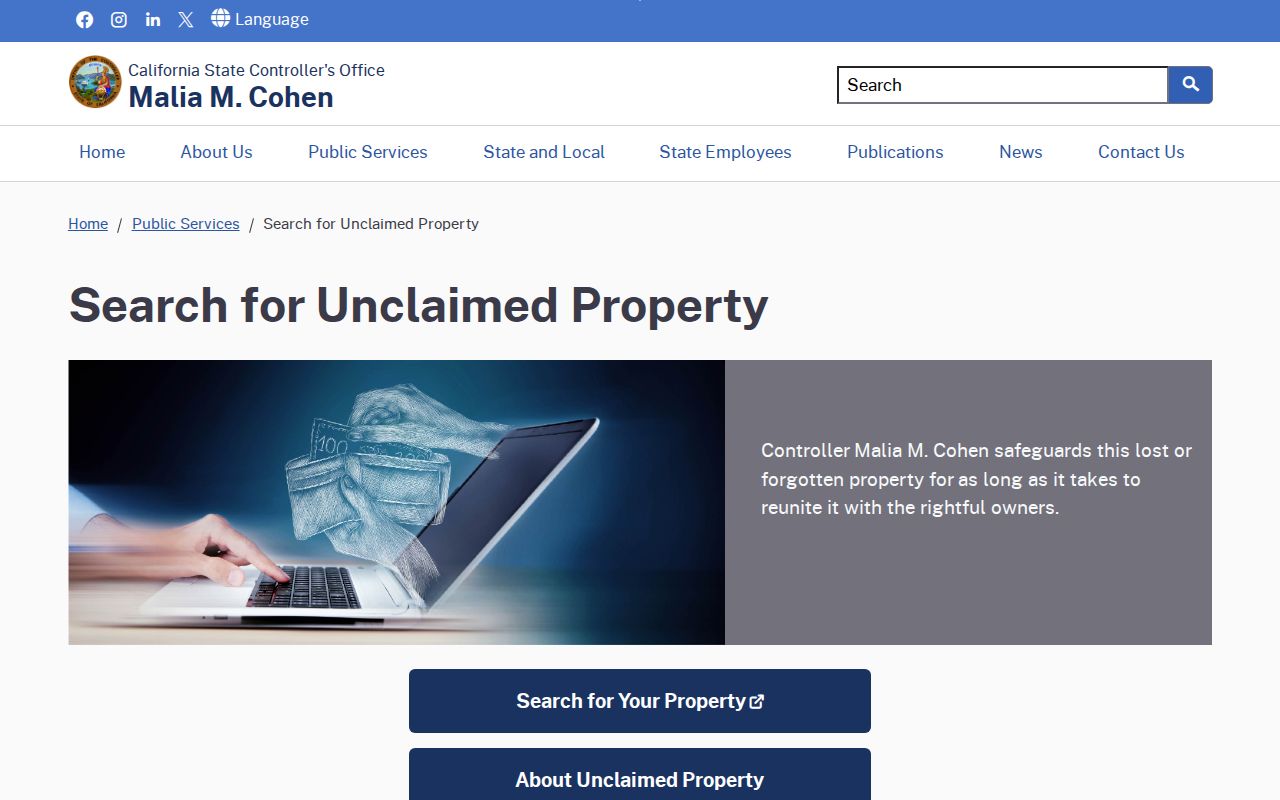 Moreno Valley people directories California unclaimed property name search